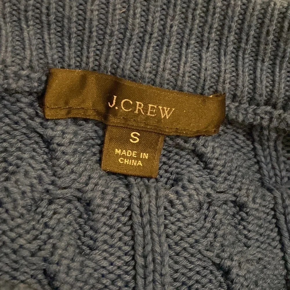 J. Crew Blue Cable Knit Women's Sweater. Size S . Style AY824